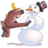 Mr. Deer WhatsApp Sticker #7