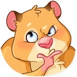 Mr. Hamster WhatsApp Sticker #16
