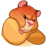 Mr. Hamster WhatsApp Sticker #21