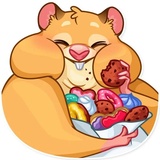 Mr. Hamster WhatsApp Sticker #25