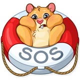 Mr. Hamster WhatsApp Sticker #6