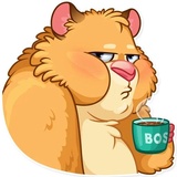 Mr. Hamster WhatsApp Sticker #8