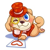 Mr. Pup WhatsApp Sticker #2