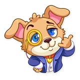 Mr. Pup WhatsApp Sticker #22