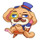 Mr. Pup WhatsApp Sticker #24