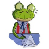Mr. Ribbit WhatsApp Sticker #17