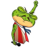 Mr. Ribbit WhatsApp Sticker #18