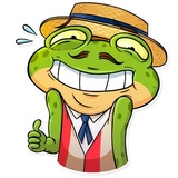 Mr. Ribbit WhatsApp Sticker #2