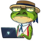 Mr. Ribbit WhatsApp Sticker #20