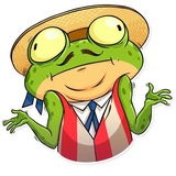 Mr. Ribbit WhatsApp Sticker #21