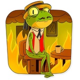Mr. Ribbit WhatsApp Sticker #22
