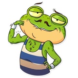 Mr. Ribbit WhatsApp Sticker #24