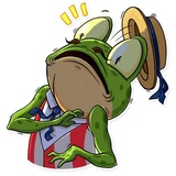 Mr. Ribbit WhatsApp Sticker #3