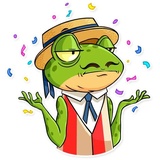 Mr. Ribbit WhatsApp Sticker #5