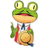 Mr. Ribbit WhatsApp Sticker #6