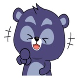 Mr. Cool Bear WhatsApp Sticker #11