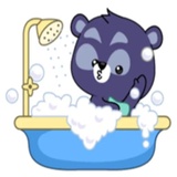 Mr. Cool Bear WhatsApp Sticker #25