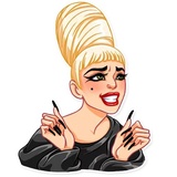 Lady Gaga WhatsApp Sticker #14