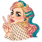 Lady Gaga WhatsApp Sticker #19