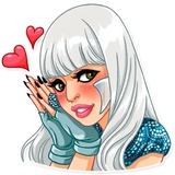 Lady Gaga WhatsApp Sticker #26