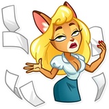 Muti The Secretary WhatsApp Sticker #10