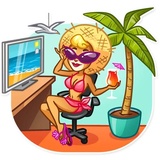 Muti The Secretary WhatsApp Sticker #13