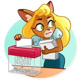 Muti The Secretary WhatsApp Sticker #21