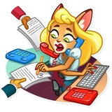 Muti The Secretary WhatsApp Sticker #7