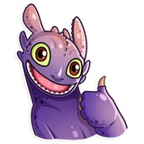 Toothless WhatsApp Sticker #3