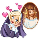 Naughty Nun WhatsApp Sticker #10