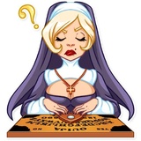 Naughty Nun WhatsApp Sticker #16
