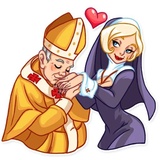 Naughty Nun WhatsApp Sticker #20
