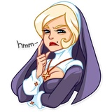 Naughty Nun WhatsApp Sticker #22