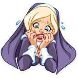 Naughty Nun WhatsApp Sticker #23