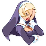 Naughty Nun WhatsApp Sticker #25