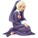 Naughty Nun WhatsApp Sticker #29