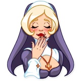 Naughty Nun WhatsApp Sticker #30