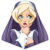 Naughty Nun WhatsApp Sticker #9