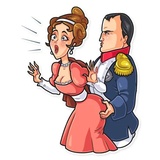 Napoleon and Josephine WhatsApp Sticker #8