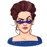 Noir WhatsApp Sticker #17