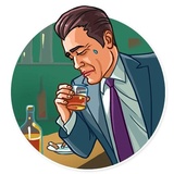 Noir WhatsApp Sticker #22