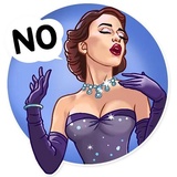 Noir WhatsApp Sticker #23