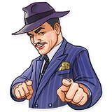 Noir WhatsApp Sticker #24