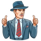 Noir WhatsApp Sticker #3