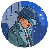 Noir WhatsApp Sticker #8