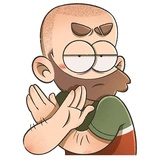 Bearded Boy WhatsApp Sticker #12