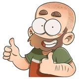 Bearded Boy WhatsApp Sticker #7