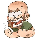Bearded Boy WhatsApp Sticker #9