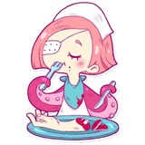 Nurse Octopia WhatsApp Sticker #7