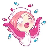 Nurse Octopia WhatsApp Sticker #9